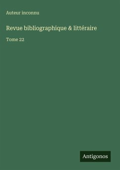 Cover Revue bibliographique & littéraire