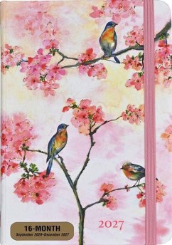 Cover 2027 Cherry Blossoms in Spring Weekly Planner (16 Months, Sept 2026 to Dec 2027)