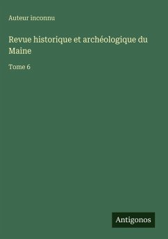 Cover Revue historique et archéologique du Maine