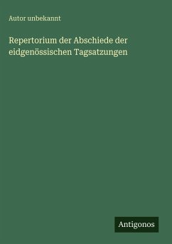 Cover Repertorium der Abschiede der eidgenössischen Tagsatzungen