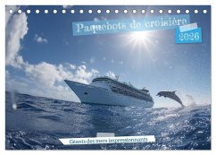 Cover Paquebots de croisière - Géants des mers impressionnants (Calendrier de bureau 2026 DIN A5 vertical), CALVENDO calendrier mensuel