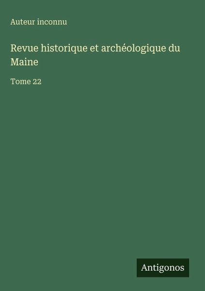 Revue historique et archéologique du Maine Revue historique et archéologique du Maine