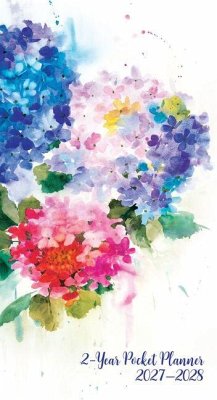 Cover 2027-28 Hydrangeas 2-Year Pocket Planner (24-Month Calendar)