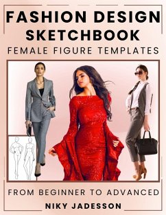 Cover Fashion Design Sketchbook Female Figure Templates