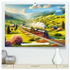 Cover Nostalgiezüge (hochwertiger Premium Wandkalender 2026 DIN A2 quer), Kunstdruck in Hochglanz