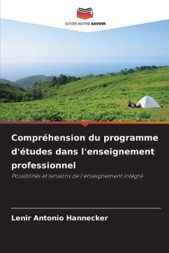 Cover Compréhension du programme d'études dans l'enseignement professionnel