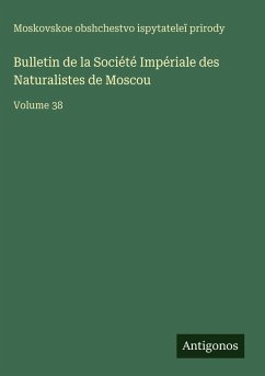 Cover Bulletin de la Société Impériale des Naturalistes de Moscou