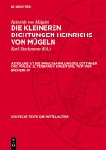 Die Spruchsammlung des Göttinger Cod. Philos. 21, Teilband 1: Einleitung, Text der Bücher I-IV (eBook, PDF)