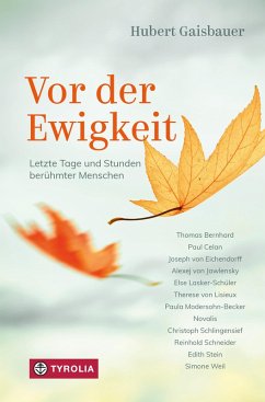Cover Vor der Ewigkeit (eBook, ePUB)