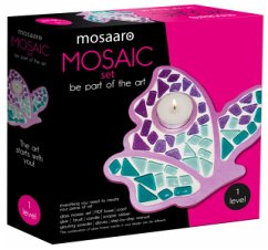 Cover Kreativ-Set Mosaaro Glasmosaik Kerzenhalter. Schmetterling MA1004