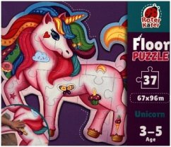Cover Puzzle Roter Käfer Bodenpuzzle Ein magisches Einhorn RK7010-03