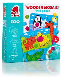 Cover Lernspiel Holz-Mosaik mit Beutel. Zoo RW4004