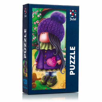 Puzzle Süße Puppe mit Elefant DT100-04 Puzzle Süße Puppe mit Elefant DT100-04