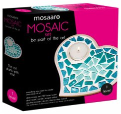 Cover Kreativ-Set Mosaaro Glasmosaik Kerzenhalter. Herz MA1011