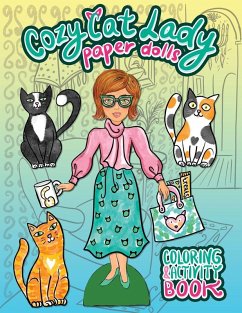 Cover Cozy Cat Lady Paper Dolls Coloring and Activity Book