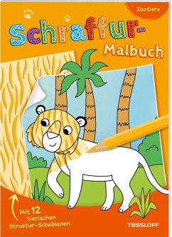 Cover Schraffur-Malbuch. Zootiere