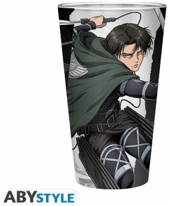 ATTACK ON TITAN - Large Glass - - Levi S4 - Cover ATTACK ON TITAN - Large Glass - - Levi S4 -