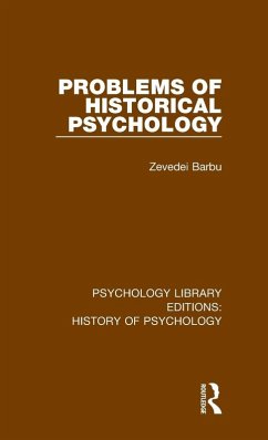 Cover Problems of Historical Psychology