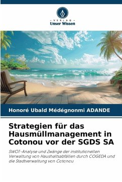 Cover Strategien für das Hausmüllmanagement in Cotonou vor der SGDS SA