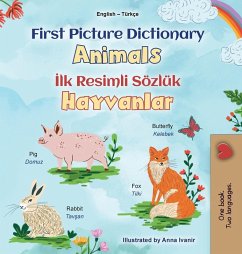 First Picture Dictionary - Animals (English Turkish Bilingual Children's Book) - Books, Kidkiddos