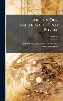 Cover Archiv Der Mathematik Und Physik