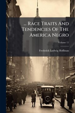 Cover ... Race Traits And Tendencies Of The America Negro