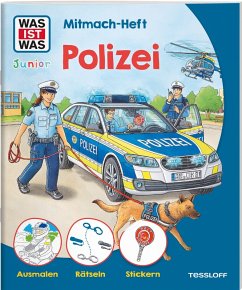 WAS IST WAS Junior Mitmach-Heft Polizei Cover WAS IST WAS Junior Mitmach-Heft Polizei