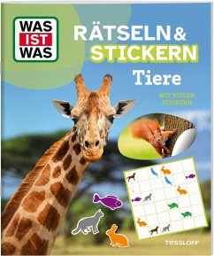 Cover WAS IST WAS Rätseln und Stickern: Tiere