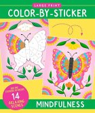 Mindfulness Large Print Color-By-Sticker Book