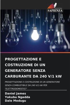 Cover PROGETTAZIONE E COSTRUZIONE DI UN GENERATORE SENZA CARBURANTE DA 240 V/1 kW