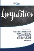 MAQSUD SHAYXZODA DRAMALARINING LINGVOPOETIK XUSUSIYATLARI MAQSUD SHAYXZODA DRAMALARINING LINGVOPOETIK XUSUSIYATLARI