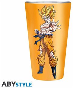 DRAGON BALL - Premium Large Glass - - Goku Saiyan - box Cover DRAGON BALL - Premium Large Glass - - Goku Saiyan - box