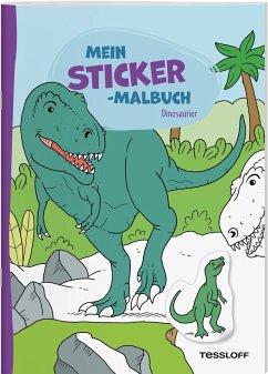 Cover Mein Sticker-Malbuch. Dinosaurier
