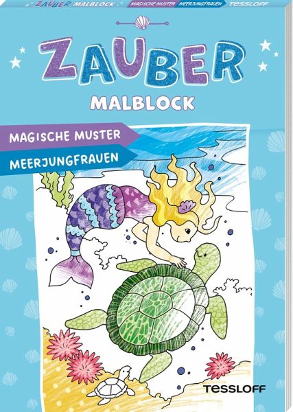 Zaubermalblock. Magische Muster. Meerjungfrauen Zaubermalblock. Magische Muster. Meerjungfrauen