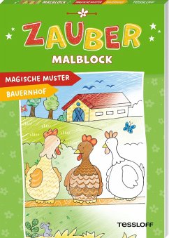Cover Zaubermalblock. Magische Muster. Bauernhof