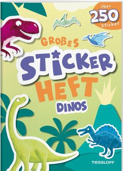 Cover Großes Stickerheft. Dinos