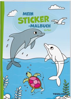 Cover Mein Sticker-Malbuch. Am Meer