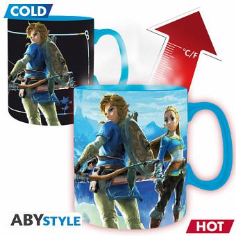 THE LEGEND OFZELDA - Mug Heat Change - 460ml -Breath theWild THE LEGEND OFZELDA - Mug Heat Change - 460ml -Breath theWild