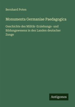 Cover Monumenta Germaniae Paedagogica