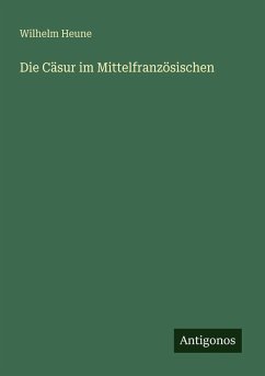 Cover Die Cäsur im Mittelfranzösischen