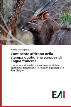 Cover Continente africano nella stampa quotidiana europea di lingua francese