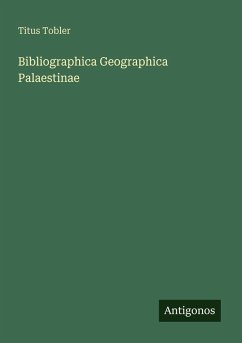 Cover Bibliographica Geographica Palaestinae