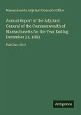 Annual Report of the Adjutant General of the Commonwealth of Massachusetts for the Year Ending December 31, 1882