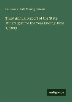 Cover Third Annual Report of the State Mineralgist for the Year Ending June 1, 1883
