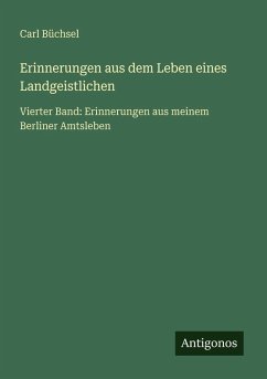 Cover Erinnerungen aus dem Leben eines Landgeistlichen