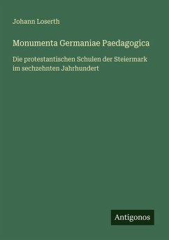 Cover Monumenta Germaniae Paedagogica