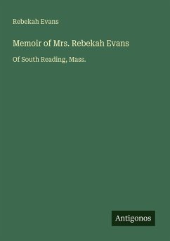 Cover Memoir of Mrs. Rebekah Evans
