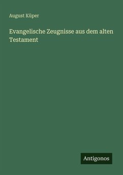 Cover Evangelische Zeugnisse aus dem alten Testament