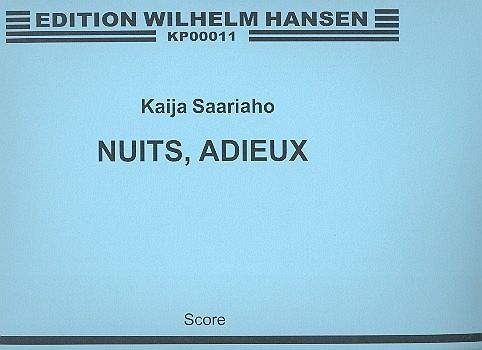 Nuits adieux for 4 singers and live electronics score (fr) Nuits adieux for 4 singers and live electronics score (fr)