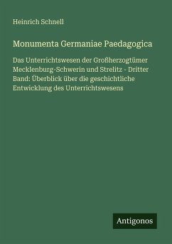 Cover Monumenta Germaniae Paedagogica